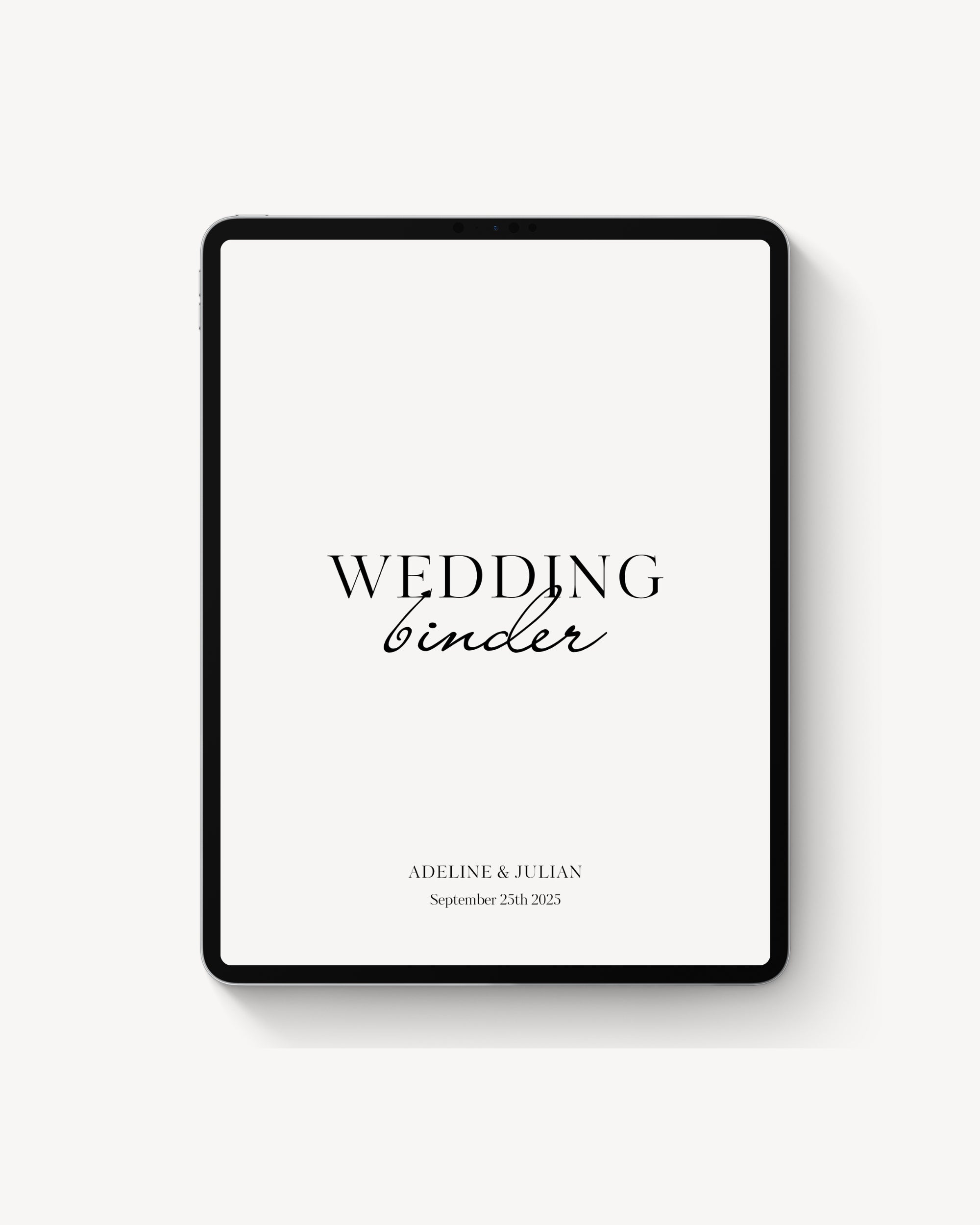 Classic Wedding Binder Template