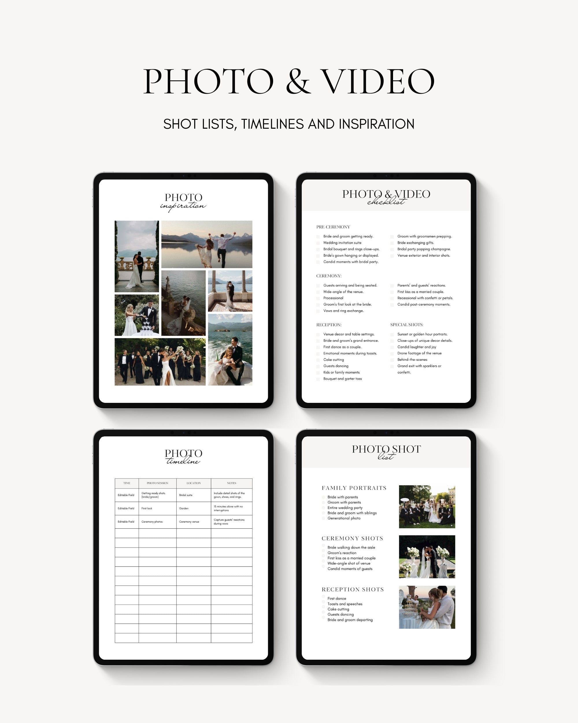 Classic Wedding Binder Template