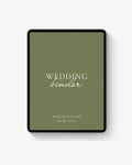 Green Wedding Binder Template