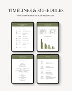 Green Wedding Binder Template