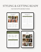 Green Wedding Binder Template