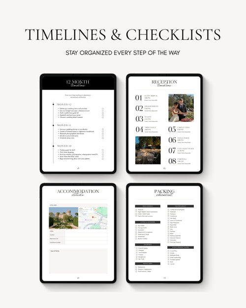 Modern Wedding Binder Template