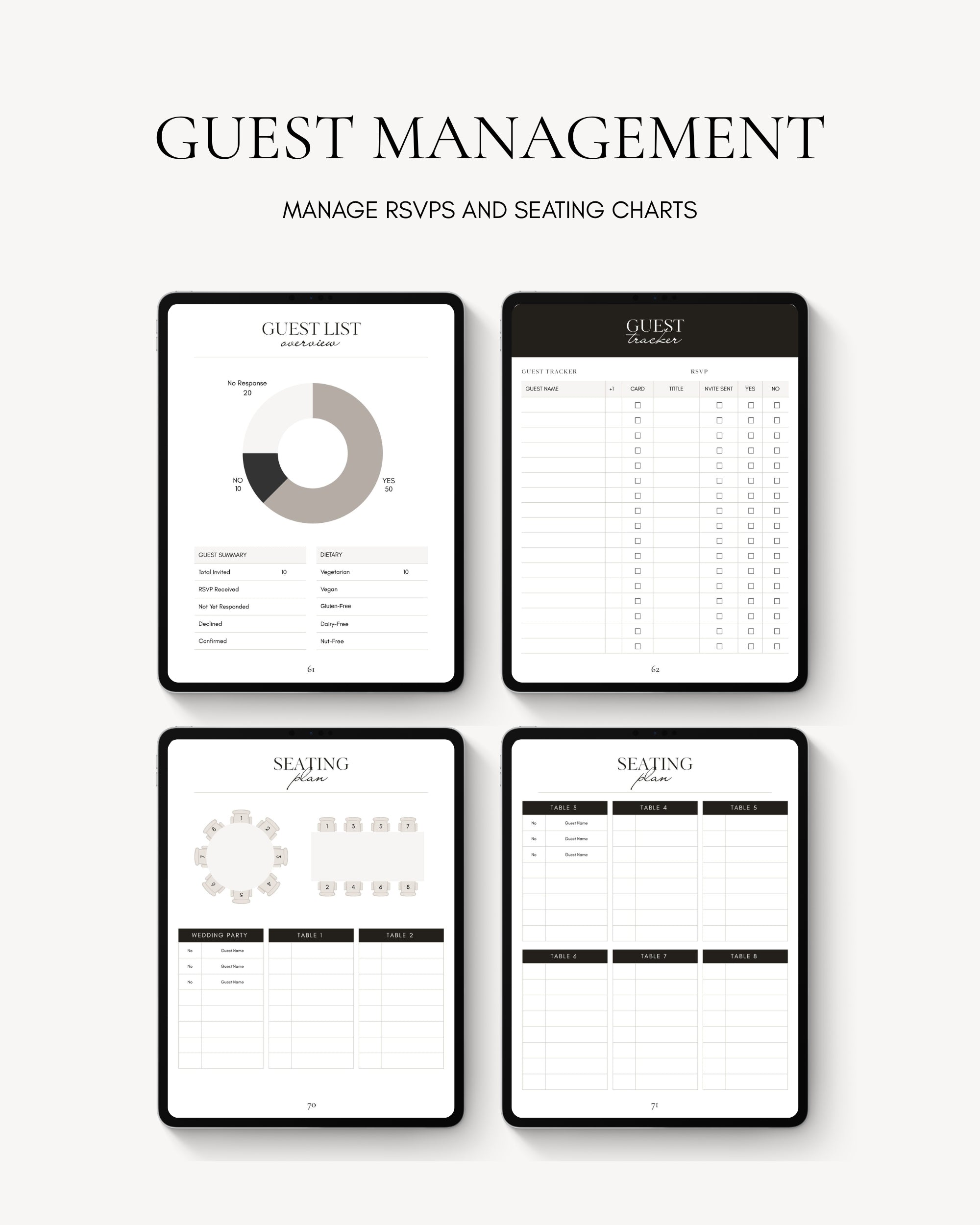 Modern Wedding Binder Template